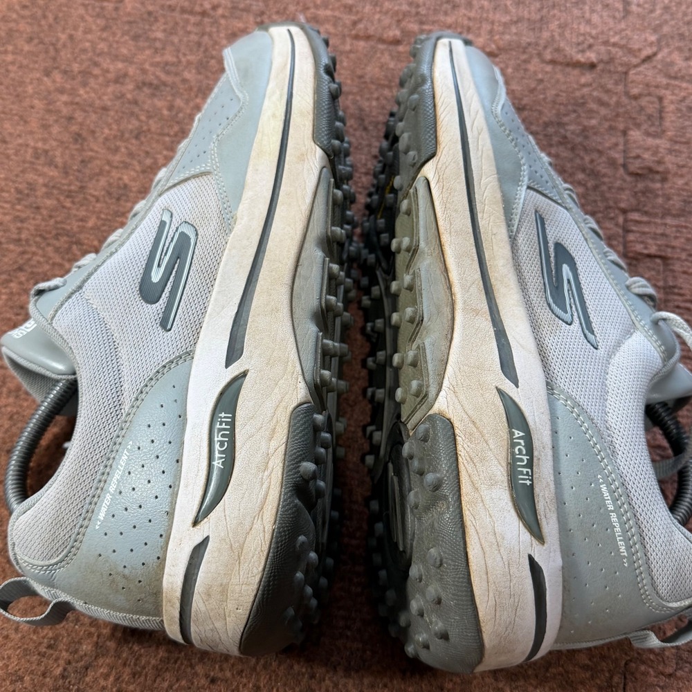 Mens 10 Skechers Go Golf Arch Fit Mens Grey Spikeless Golf Shoes 214018 Size 10 - Picture 7 of 11